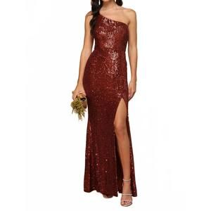 rust sequin bridesmaid dress Burgundy Sequins Bridesmaid Dresses Long Mismatched Bridesmaid Dresses APD3160